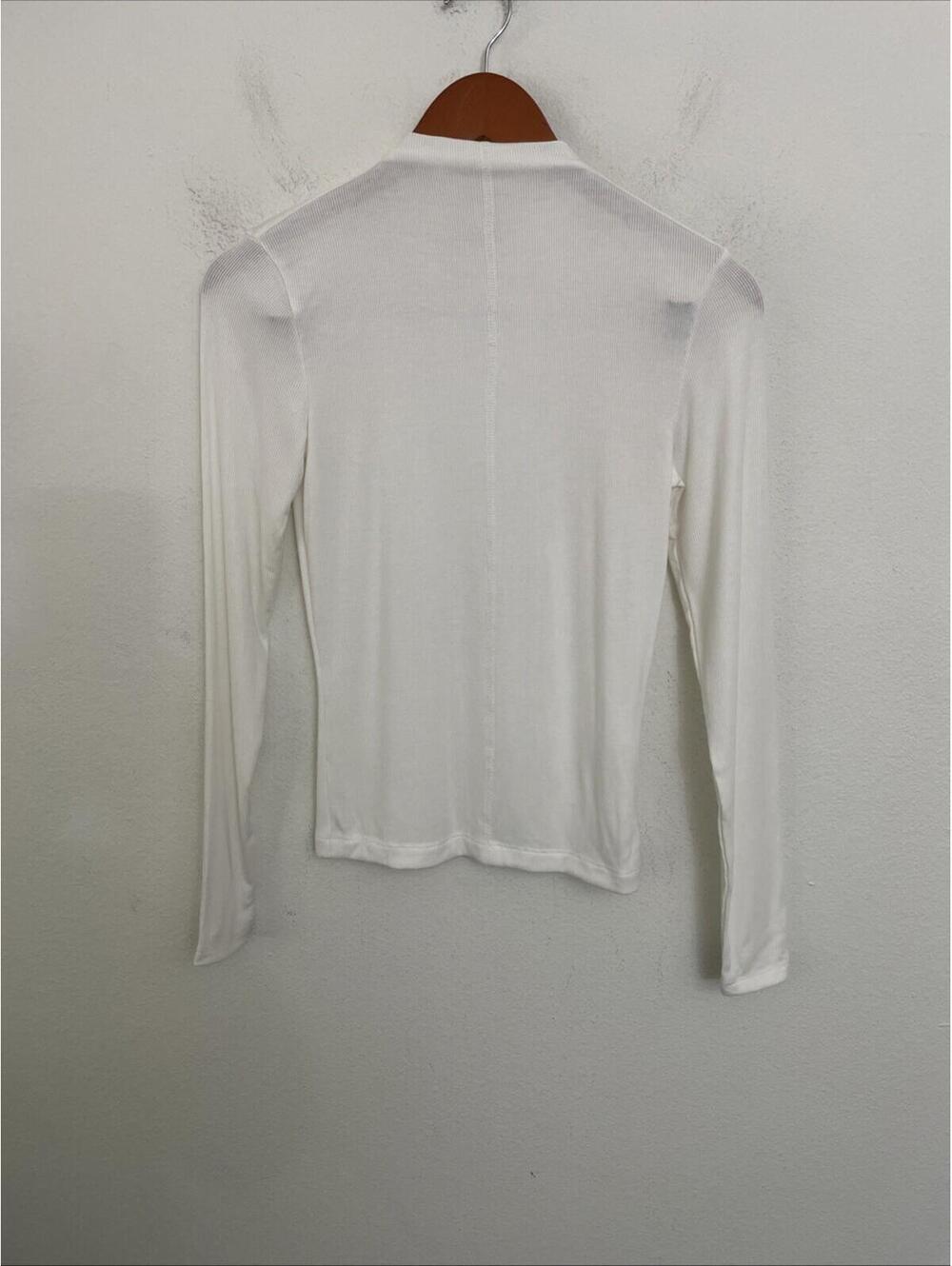 Pistola Dara Long Sleeve Funnel Neck Top ecru size S NWT $98msrp - Picture 6 of 7
